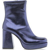 Schoenen Dames Enkellaarzen Vinyl Shoes Boots / laarzen vrouw blauw Blauw