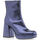 Schoenen Dames Enkellaarzen Vinyl Shoes Boots / laarzen vrouw blauw Blauw