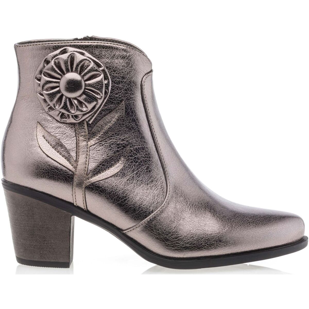 Schoenen Dames Enkellaarzen Color Block Boots / laarzen vrouw grijs Grijs