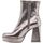 Schoenen Dames Enkellaarzen Vinyl Shoes Boots / laarzen vrouw grijs Grijs