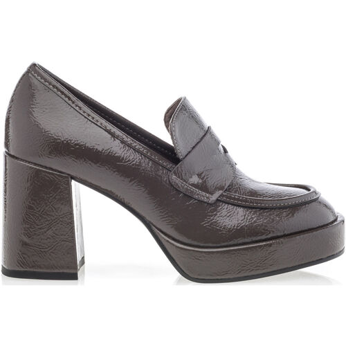Schoenen Dames Mocassins Vinyl Shoes Loafers / boot schoen vrouw grijs Grijs