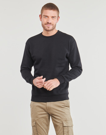 Textiel Heren Sweaters / Sweatshirts Jack & Jones JJEBRADLEY SWEAT CREW Zwart