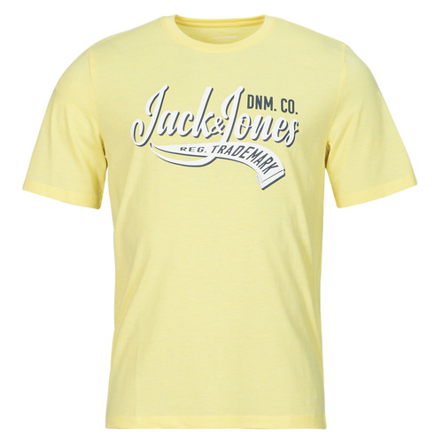 Textiel Heren T-shirts korte mouwen Jack & Jones JJELOGO TEE SS O-NECK 2 COL SS24 SN Geel