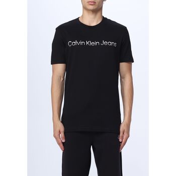 Textiel Heren T-shirts & Polo’s Calvin Klein Jeans J30J322511 0GO Zwart