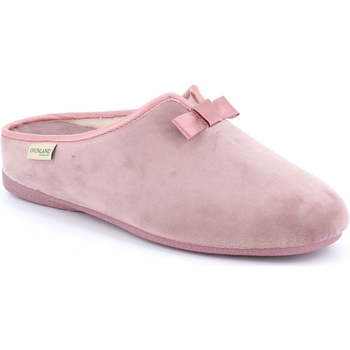 Schoenen Dames Leren slippers Grunland DSG-CI2637 Roze
