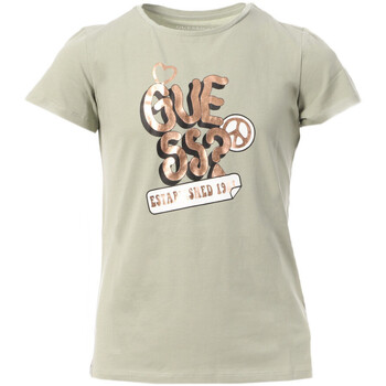 Textiel Meisjes T-shirts & Polo’s Guess  Groen