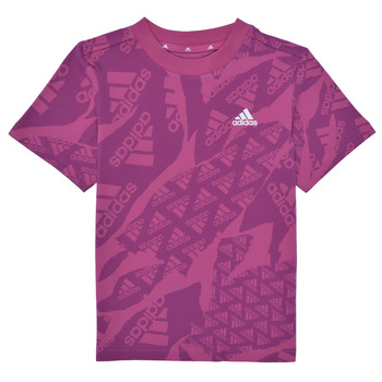 Textiel Meisjes T-shirts korte mouwen Adidas Sportswear LK CAMLOG Violet