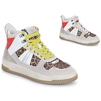 Schoenen Dames Hoge sneakers Serafini ELLE Wit / Leopard