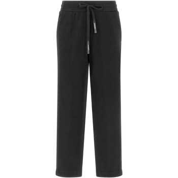 Textiel Dames Broeken / Pantalons Deha Pantalone Comfort Dritto Zwart