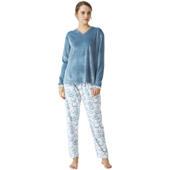 Textiel Dames Pyjama's / nachthemden J&j Brothers JJBDP0501 Blauw