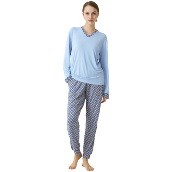 Textiel Dames Pyjama's / nachthemden J&j Brothers JJBDP0901 Blauw