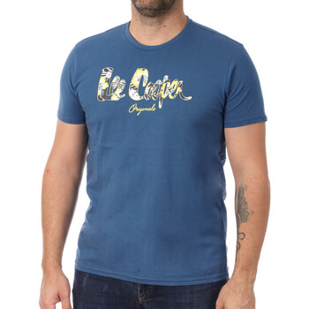 Textiel Heren T-shirts korte mouwen Lee Cooper  Blauw