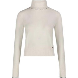 Textiel Dames Sweaters / Sweatshirts Gaudi Maglia Con Collo Alto M-L Wit