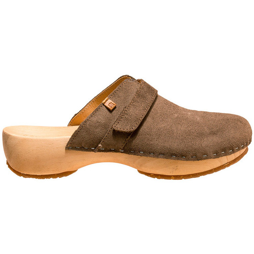 Schoenen Dames Leren slippers El Naturalista 2583411UN005 Brown
