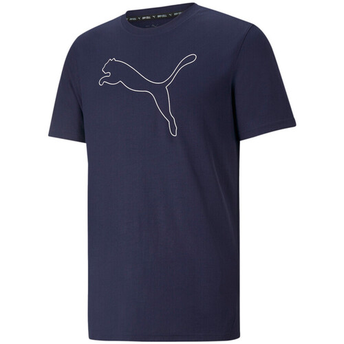 Textiel Heren T-shirts & Polo’s Puma  Blauw