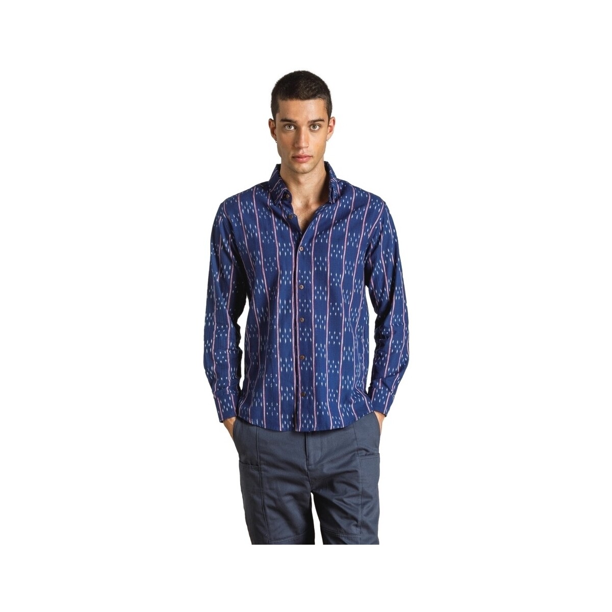 Textiel Heren Overhemden lange mouwen Otherwise Lucas Shirt - Blue Blauw