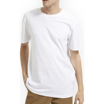 Textiel Heren T-shirts & Polo’s Selected 16087842 BRIGHTWHITE Wit