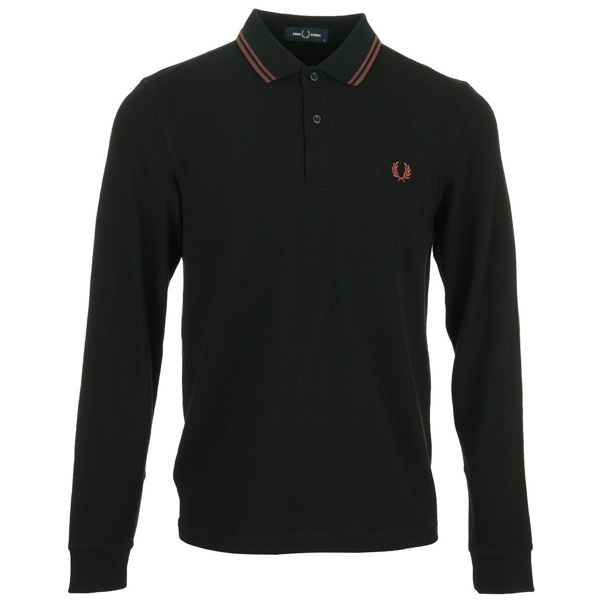 Textiel Heren T-shirts & Polo’s Fred Perry LS Twin Tipped Zwart