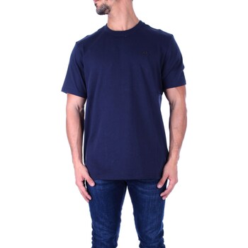 Textiel Heren T-shirts korte mouwen Moose Knuckles M13MT719 Blauw