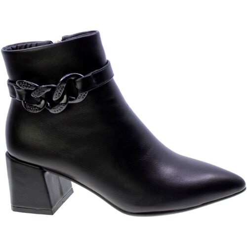 Schoenen Dames Enkellaarzen Exé Shoes Stivaletto Tronchetto Donna Nero M4943-c6866 Zwart