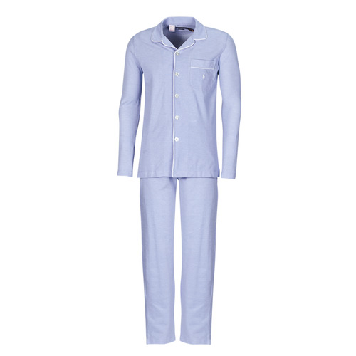 Textiel Heren Pyjama's / nachthemden Polo Ralph Lauren L / S PJ SET-SLEEP-SET Blauw / Ciel