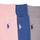 Accessoires Sokken Polo Ralph Lauren 84023PK-MERC 3PK-CREW SOCK-3 PACK Marine / Grijs / Roze