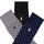 Accessoires Sokken Polo Ralph Lauren 86255PK-3PK DOT-CREW SOCK-3 PACK Zwart / Grijs / Marine