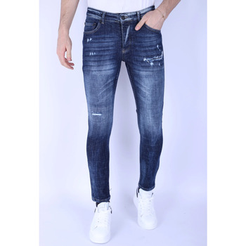 Textiel Heren Skinny jeans Local Fanatic Gescheurde Spijkerbroeken Blauw