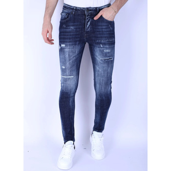 Textiel Heren Skinny jeans Local Fanatic E Jeans Gaten Blauw