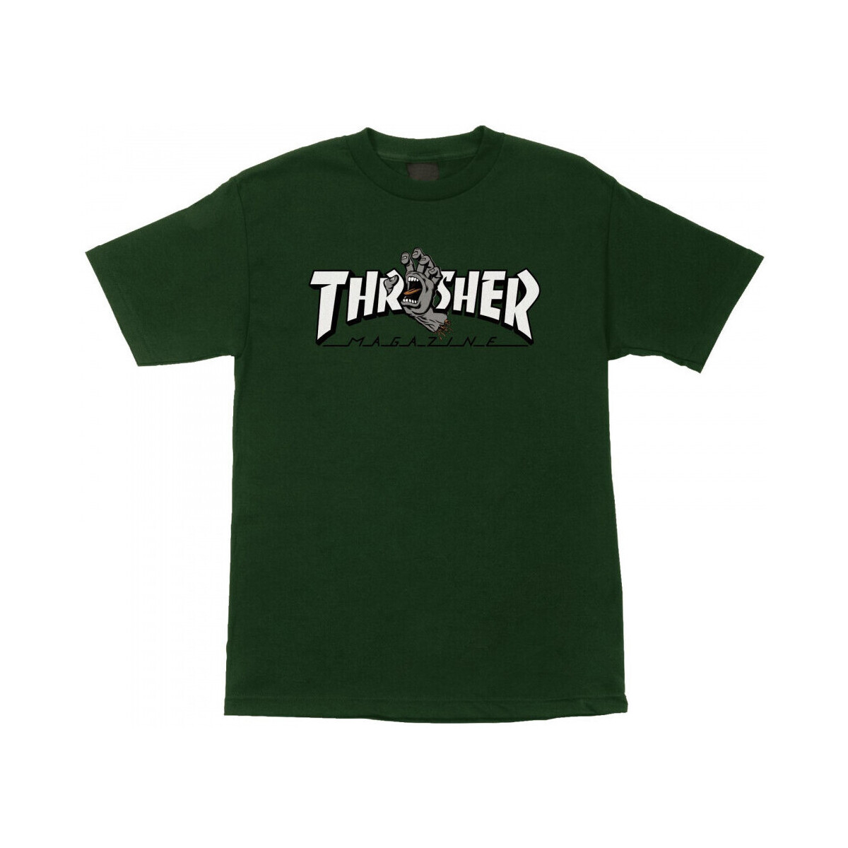 Textiel Heren T-shirts & Polo’s Santa Cruz T-shirt thrasher screaming logo ss Groen