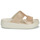 Schoenen Dames Leren slippers Crocs Getaway PlatformGlitterH-Strap Beige