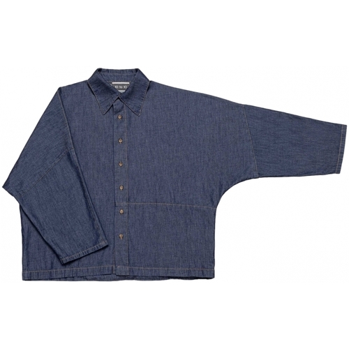 Textiel Dames Tops / Blousjes 10 To 10 Denim Shirt - Dark Denim Blauw