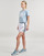 Textiel Dames Korte broeken / Bermuda's Adidas Sportswear W 3S WVN SHO Wit / Zwart