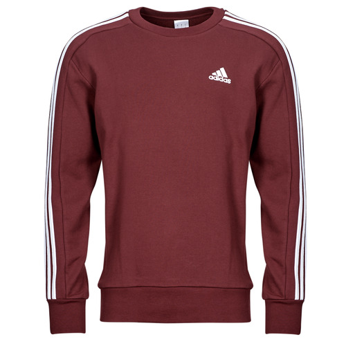Textiel Heren Sweaters / Sweatshirts Adidas Sportswear M 3S FT SWT Bordeaux / Wit