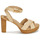 Schoenen Dames Sandalen / Open schoenen Lauren Ralph Lauren SASHA-SANDALS-HEEL SANDAL Beige