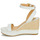 Schoenen Dames Sandalen / Open schoenen Lauren Ralph Lauren HILARIE-ESPADRILLES-WEDGE Wit
