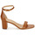 Schoenen Dames Sandalen / Open schoenen Lauren Ralph Lauren LOGAN-SANDALS-HEEL SANDAL Cognac