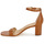Schoenen Dames Sandalen / Open schoenen Lauren Ralph Lauren LOGAN-SANDALS-HEEL SANDAL Cognac