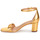 Schoenen Dames Sandalen / Open schoenen Lauren Ralph Lauren LOGAN-SANDALS-HEEL SANDAL Goud