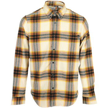 Textiel Heren Overhemden lange mouwen Timberland Ls Heavy Flannel Plaid Geel