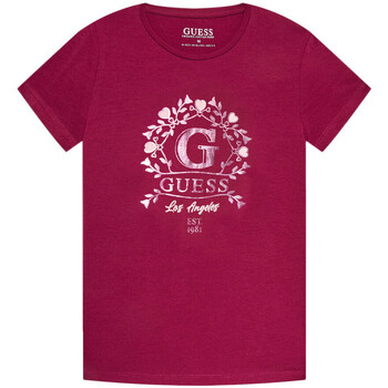Textiel Meisjes T-shirts & Polo’s Guess  Violet