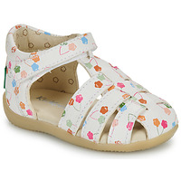 Schoenen Meisjes Sandalen / Open schoenen Kickers BIGFLO-2 Wit / Multicolour