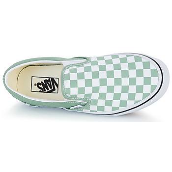 Vans Classic Slip-On COLOR THEORY CHECKERBOARD ICEBERG GREEN Groen