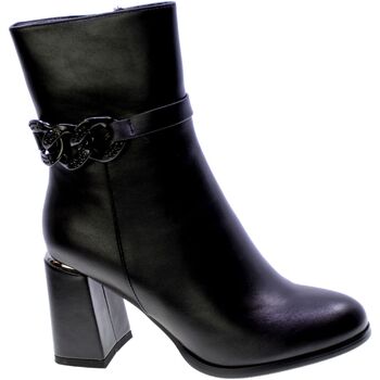 Schoenen Dames Enkellaarzen Exé Shoes Stivaletto Tronchetto Donna Nero Mj1076-c9931 Zwart