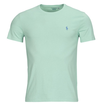 Textiel Heren T-shirts korte mouwen Polo Ralph Lauren T-SHIRT AJUSTE EN COTON Groen