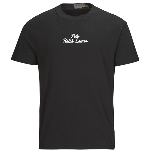 Textiel Heren T-shirts korte mouwen Polo Ralph Lauren T-SHIRT AJUSTE EN COTON POLO RALPH LAUREN CENTER Zwart