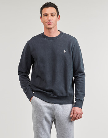 Textiel Heren Sweaters / Sweatshirts Polo Ralph Lauren SWEATSHIRT COL ROND EN MOLLETON Zwart / Délavé