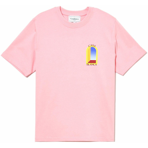 Textiel Heren T-shirts korte mouwen Casablanca MS23-JTS-001-19 Roze