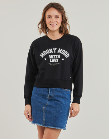Textiel Dames Sweaters / Sweatshirts Moony Mood LAURA Zwart