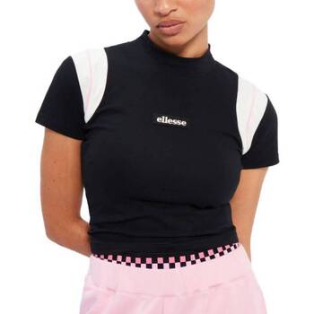 Textiel Dames Overhemden Ellesse MART CROP T-SHIRT Zwart